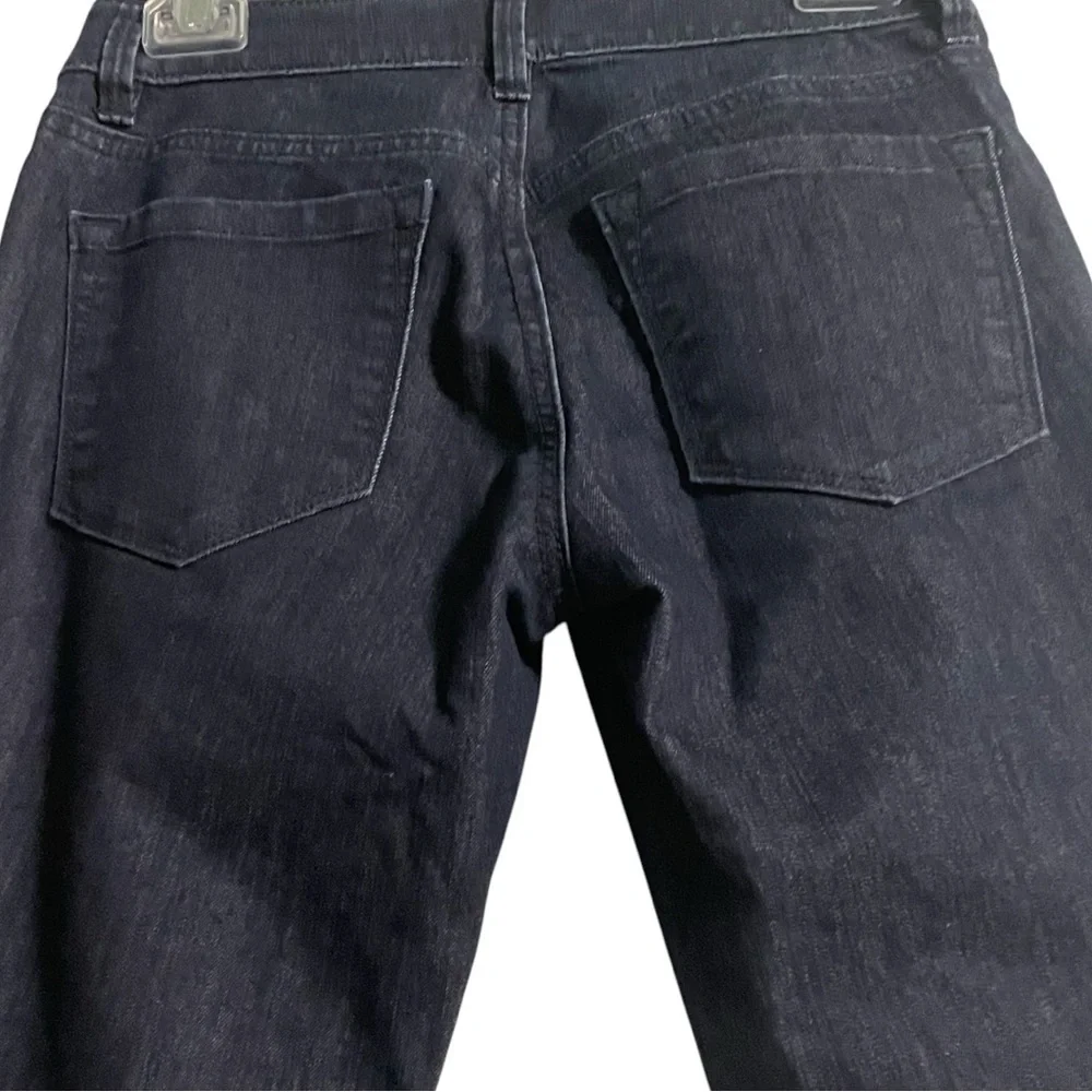 Ann Taylor Loft EUC jeans size 0 curvy skinny dark blue wash 5 pocket styling - Picture 4 of 13